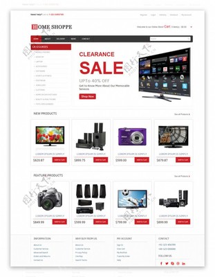 電子產(chǎn)品網(wǎng)上銷(xiāo)售模板圖片素材-編號(hào)07837912-